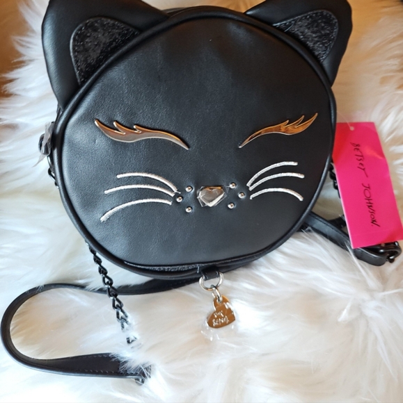 Betsey Johnson Black Cat Kitsch 🐈‍⬛️ Crossbody XOKITTY - Picture 13 of 16